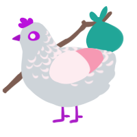 girls best friend, a mist and rose chicken with a half-lace pattern