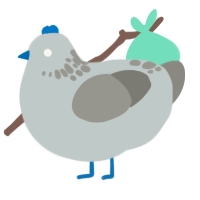 A silver and ash chicken with a neck-speckle pattern