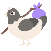 A cream and grey chicken with a head pattern