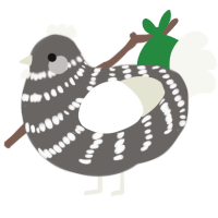 A grey and white chicken with a bar pattern