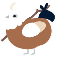 A brown and cream chicken with a head pattern