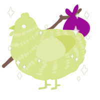A lemon chicken with a bar pattern