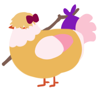 Magdalene, a honey and rose chicken with a head pattern