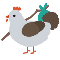 A mist and bark chicken