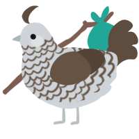 A mist and bark chicken with a lace pattern