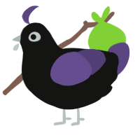 Sir Dadadoo, a black and overcast chicken
