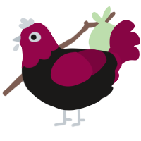 (unnamed), a sable and maroon chicken with a head pattern