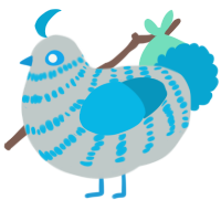 A silver and cerulean chicken with a bar pattern