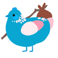 A cerulean and rose chicken with a neck-speckle pattern