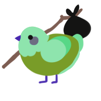 A chartreuse and spring chicken with a head pattern