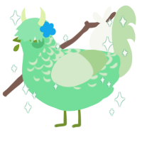 A spring and gluppy chicken with a half-lace pattern
