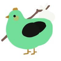 A spring and black chicken