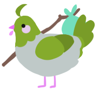 A silver and chartreuse chicken with a head pattern