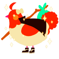 A mist and russet chicken with a head pattern