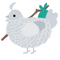 A mist chicken with a lace pattern