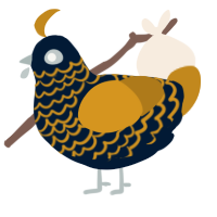 EDM, a tumblr and ochre chicken with a lace pattern