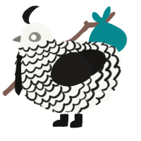 They stole my colors, a white and sable chicken with a lace pattern