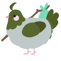 A silver and olive chicken with a head pattern