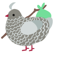 A ash and silver chicken with a lace pattern