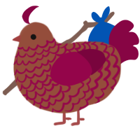 (unnamed), a russet and maroon chicken with a lace pattern