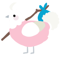 A rose and white chicken with a head pattern
