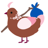A russet and rose chicken with a neck-speckle pattern