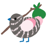 A grey and rose chicken with a bar pattern