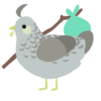 A silver and ash chicken with a half-lace pattern