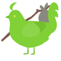 A grass chicken