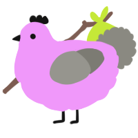 A lavender and ash chicken