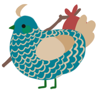 Moon Milk, a sea and beige chicken with a lace pattern