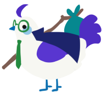 eggcident, a white and indigo chicken