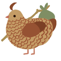sunburnt turd, a red and maroon chicken with a lace pattern