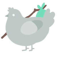 A silver chicken