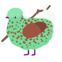 A spring and russet chicken with a speckle pattern