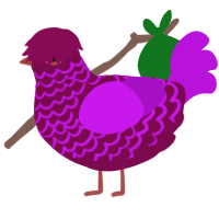 Chardonnay, a wine and amethyst chicken with a lace pattern