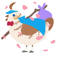 A cream and brown chicken with a half-bar pattern