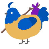 A honey and ultramarine chicken with a head pattern