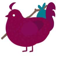 (unnamed), a maroon and wine chicken with a speckle pattern