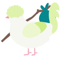 A white and apple chicken
