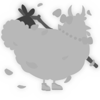 A white chicken with a speckle pattern