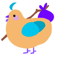 A beige and sea chicken