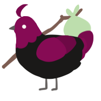 Red Wine, a sable and wine chicken with a head pattern