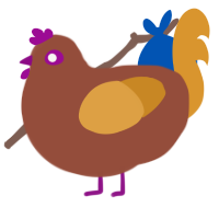 Quarkbällchen, a russet and orange chicken