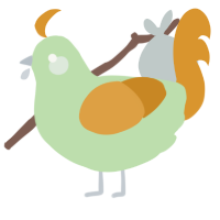 A gluppy and orange chicken