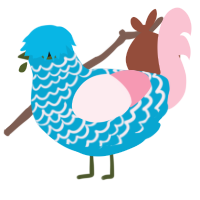 call me maybe, a cerulean and rose chicken with a lace pattern