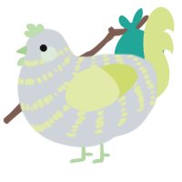 A mist and lemon chicken with a bar pattern