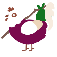 Red Velvet, a wine and cream chicken with a head pattern