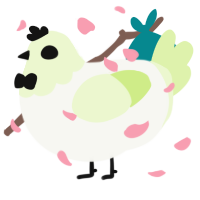 A white and apple chicken with a head pattern