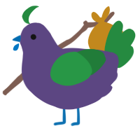 A overcast and viridian chicken